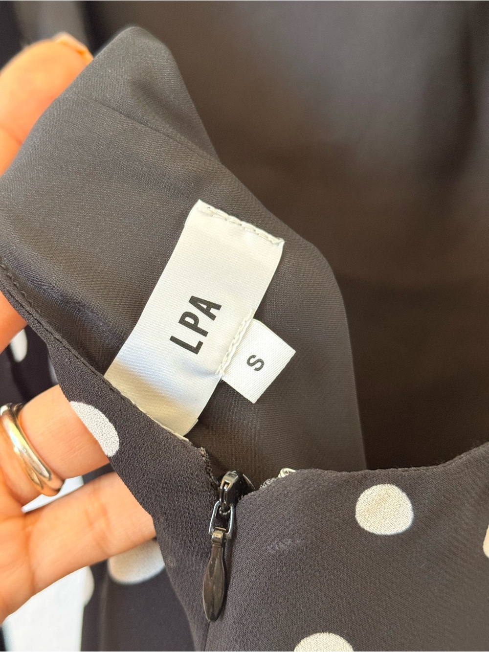 Giulia Mini Dress in Black & Cream Dot
LPA - Picture 4 of 6